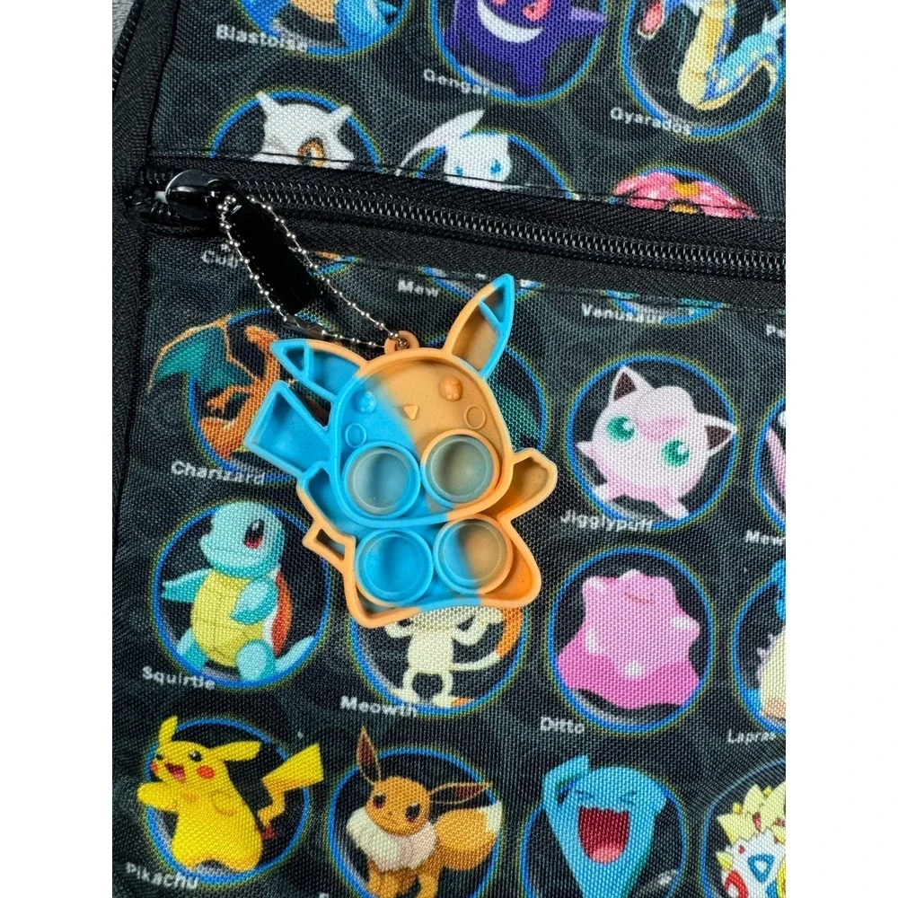 Pokemon Grid Insulated Multipocket School Lunch Bag Retro Rare Anime Y2K Pikachu